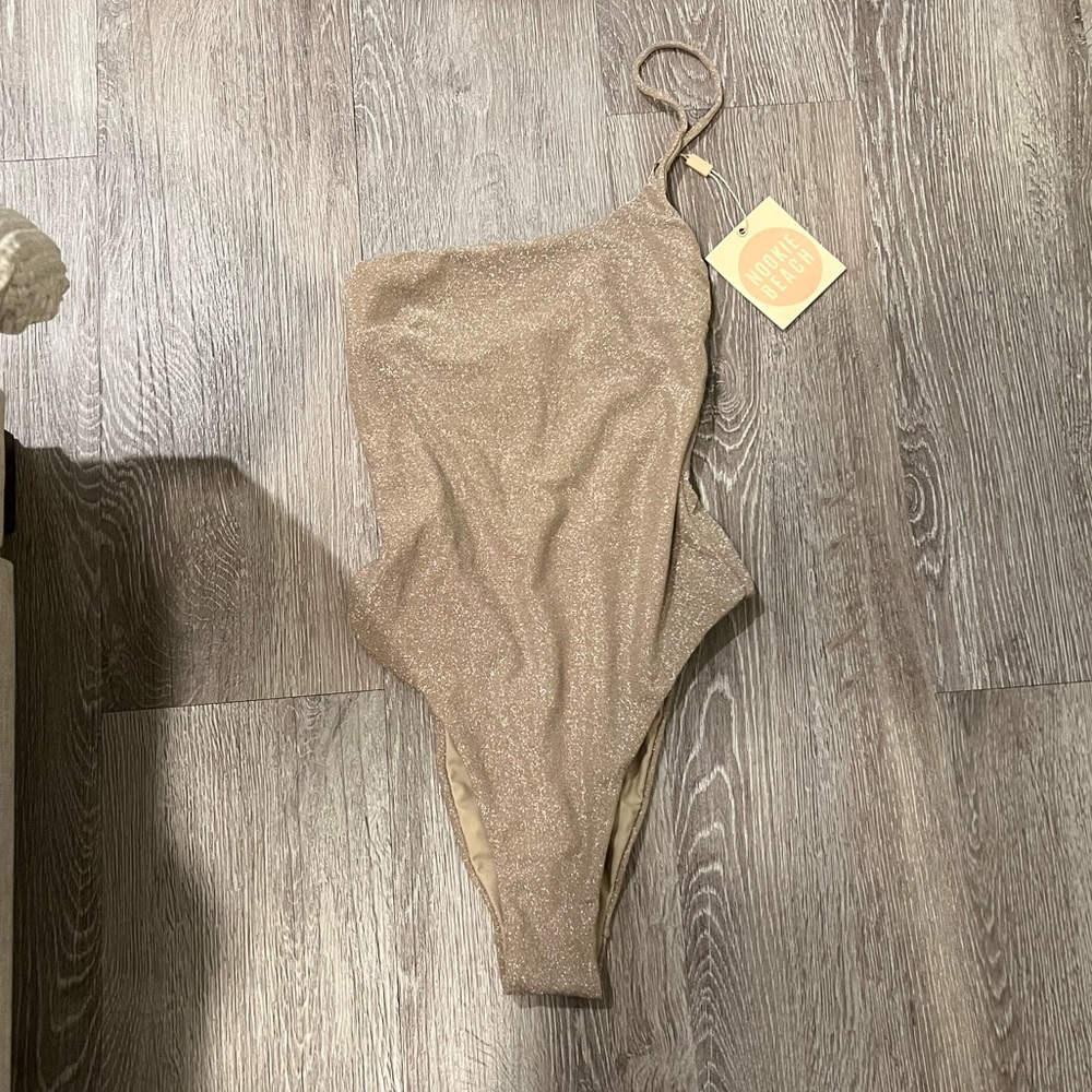 Nookie shimmering one piece swim NWT